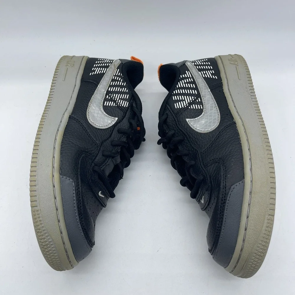 Nike Air Force 1 LV8 GS Youth Size 5.5Y BQ5484-001 Black Gray Under Construction